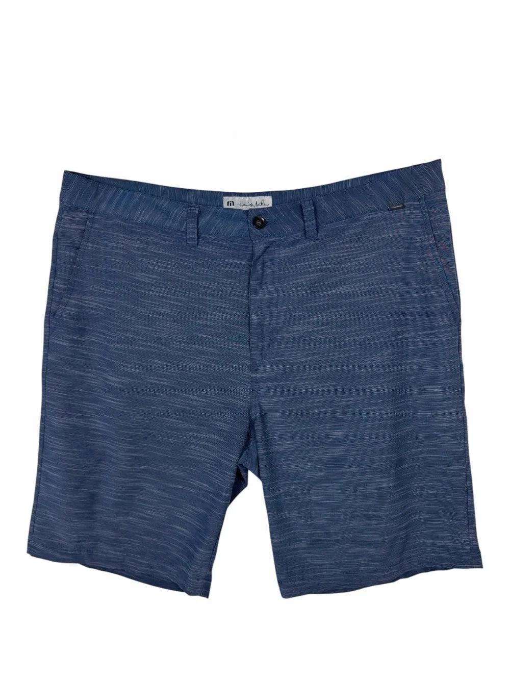 Travis Mathew NWOT Men’s Performance Golf Shorts In Heather Blue.  Size 40.